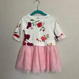 3-28 Baby girls dress old navy floral tulle 2t NWT